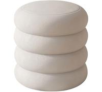 KhUkhu Pouf en Tissu Rembourré pour Chambre À Coucher, Salon, Jardin, Balcon, Coiffeuse, Tabouret De Bureau