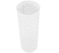 KhUkhu Seau de Rangement pour parapluies, Baril de Parapluie, Support pour parapluies, Porte-parapluies humides, Grande Poubelle, Porte-parapluies d'extérieur, étagère pour parapluies d'entrée, Blanc