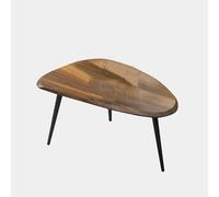 KhUkhu Table Basse Gigogne du Milieu du Siècle, Tables Basses De Salon, en Noyer,46cm