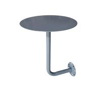 KhUkhu Table Basse Ronde Murale Colorée, Petite Table De Comptoir pour Café, Porte-Cartes, Table D'appoint Contre Le Mur,Gris,40cm
