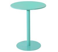KhUkhu Tables De Bar Rondes Et D'appoint De Style Bistrot, avec Plateau en Fer, Idéales pour Un Salon Ou Un Restaurant.,Bleu