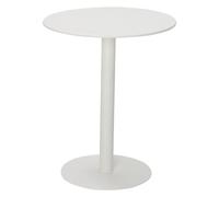 KhUkhu Tables De Bar Rondes Et D'appoint De Style Bistrot, avec Plateau en Fer, Idéales pour Un Salon Ou Un Restaurant.,Blanc