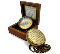 KHUMYAYAD - Boussole antique en laiton. Cadeaux de baptême pour garçons, cadeaux de confirmation, cadeaux de première communion pour garçons, cadeaux de première réconciliation, cadeaux religieux pour