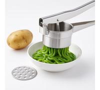 Khuon Banh Presse Lot en acier inoxydable - Presse-pommes de terre multifonction - Presse à cendol - Presse à spätzle - Passoire alimentaire manuelle robuste avec 3 disques interchangeables pour riz