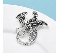 KhuWan Vintage Dragon Broches 6 Couleurs émail Animal Femmes Hommes Casual Party Broche Pins Cadeaux