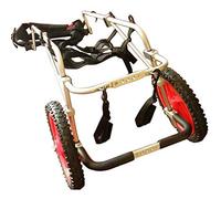 KHUY Fauteuil Roulant Chien, Fauteuil Roulant Grand Chien Handicape Chaises Chariot pour Chien, Roues de Chariot Chien Assisté Voiture Maintien Jambe Arrière, 50-120 LB (Size : L A)