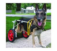 KHUY Fauteuil Roulant Chien Handicapé pour Gros Chiens, Ajustable Fauteuil Roulant pour Chien Réhabilitation Chariot pour Grand Chien Chaise Roulante Support de Jambe Arrière (Size : Large 1)
