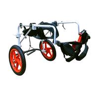 KHUY Fauteuil Roulant Grand Chien, Fauteuil Roulant Chien Handicape Chaises Chariot pour Chien, Roues de Chariot Chien Assisté Voiture Maintien Jambe Arrière, 50-120 LB (Size : Large A)