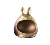 KHUY Vide Poche Entree, Présentoir Plateau Boite Bijoux Premium Decoration Maison Résine Clé de Téléphone Changer de Montres et Porte-Bonbons Plateau Décoratif (Color : Gold, Size : Rabbit)