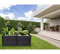 KHW Carré potager surélevé Demeter, anthracite (672 L, XXL)
