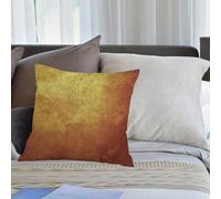 KHWEJ Taie d'oreiller 40x40 cm Imprimer Housse Coussin pour Maison Le Salon Taie Oreiller Réversible Housse de Coussin,Gris Bronze Doré Métal Jaune Doré Foncé Vieux Cuivre Brut