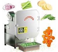 KHYTEBV Coupe-légumes électrique avec Port d'alimentation de 70 mm pour Cuisines commerciales et préparation d'aliments en Vrac