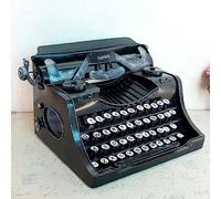 KHYTEBV Machine à écrire Classique Vintage, modèle Noir, Manuel, en Fer, avec Clavier, pour Accessoires de Photographie, Cadeaux d'anniversaire et de Festivals