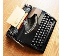 KHYTEBV Machine à écrire Manuelle pour la Prise de Notes et Les Lettres, Design rétro Vintage, Style Traditionnel à l'ancienne, Parfaite pour Les écrivains et Les étudiants