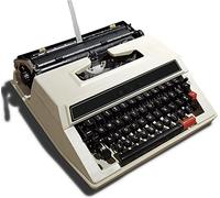 KHYTEBV Machine à écrire Manuelle Traditionnelle, Machine à écrire mécanique Anglaise, avec Valise de Transport, pour la Prise de Notes, Les Lettres et Les mémoires