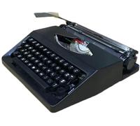 KHYTEBV Machine à écrire mécanique Anglaise, Vintage, Classique, rétro, Portable, Manuelle, avec Boutons Flexibles, pour écrivains, Traitement de Texte Classique