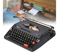 KHYTEBV Machine à écrire mécanique Vintage, Machine à écrire Manuelle Portable pour l'écriture créative, Les Notes ou Les Lettres, Design Antique Traditionnel, Parfaite pour l'écriture