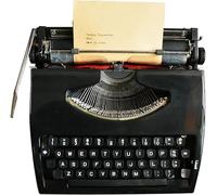 KHYTEBV Machine à écrire Portable, Machine à écrire Manuelle Anglaise à l'ancienne, Usage Normal, pour Notes, Lettres ou écriture créative, Cadeau littéraire