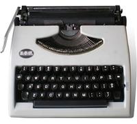 KHYTEBV Machine à écrire Portable Vintage Manuelle, Machine à écrire mécanique Anglaise, Traitement de Texte Classique, Clavier de Machine à écrire sans Fil, Machine à écrire Vintage