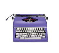 KHYTEBV Machine à écrire rétro Neuve, Machine Portable en métal, Cadeau littéraire, Fonctionne Parfaitement, 38 x 38 x 15 cm, Violet