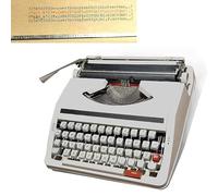 KHYTEBV Machine à écrire Vintage Classique rétro, élégante et Traitement de Texte avec Double Bobine, Ruban Noir et Rouge, expérience créative de Machine à écrire