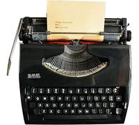 KHYTEBV Machine à écrire Vintage pour l'écriture créative et la décoration intérieure. Machine à écrire Manuelle rétro, idéale pour Les Lettres, Les travaux manuels et l'écriture Libre.