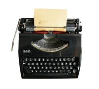 KHYTEBV Machine à écrire Vintage pour Un Flux nostalgique Machine à écrire Manuelle Portable Traditionnelle à l'ancienne, Parfaite pour Les écrivains et Les collectionneurs Type Manuel