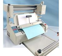 KHYTEBV Machine de Reliure Manuelle à Colle Chaude avec Ponceuse à Dos de fraisage, Reliure de Bureau sans Fil, Papier, Livre, Album, Cahier, épaisseur réglable