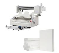 KHYTEBV Machine de Reliure Thermique A4 Manuelle à Colle Chaude avec contrôle numérique de la température, fraisage du Dos, Reliure Plus Rugueuse, épaisseur de Reliure de 0,1 à 40 mm.