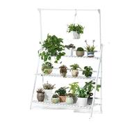 KHYTEBV Support pour Plantes, Support pour Fleurs, Support réglable à 3 Niveaux, Support pour étagère extérieure, intérieur et extérieur