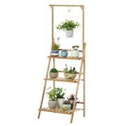 KHYTEBV Support pour Plantes, Support pour Fleurs, Support réglable à 3 Niveaux, Support pour étagère extérieure, intérieur et extérieur