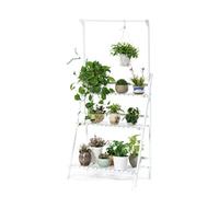 KHYTEBV Support pour Plantes, Support pour Fleurs, Support réglable à 3 Niveaux, Support pour étagère extérieure, intérieur et extérieur
