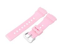 KHZBS Bracelet de montre de rechange en résine givrée pour Casio BA-110 BA-111 BA-112 BA-120 BA-125 Baby-G analogique-numérique (14 mm) 14mm rose vif
