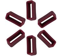 KHZBS Bracelet de Montre en Caoutchouc Silicone avec Boucle de Fixation pour Bracelet de Montre 16 mm 18 mm 20 mm 22 mm 24 mm 26 mm 26 mm 26mm Rouge vin