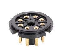 KHZen Base de Tube à Vide en bakélite 8 Broches de qualité supérieure, résistance Hautes températures, Connexion sécurisée, systèmes sonores, connecteurs de Tubes résistants à la