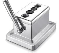 KHZKHC Coupe-Cigare De Bureau, Guillotine Coupe-Cigare, 4 Trous De Coupe De Cigares, Acier Inoxydable, Coupe Propre Et Précise, pour Cadeaux Père Petit Ami