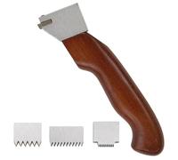 KHZKHC Testeur d'adhérence par quadrillage, kit de Test de découpe croisée, avec 3 Lames (3 mm/6 Lames, 2 mm/11 Lames, 1 mm/11 Lames) pour peintures, revêtements, placages et Finitions