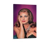 KHZTTREXT Jeanne Moreau Poster décoratif sur toile pour chambre à coucher familiale moderne 50 x 75 cm