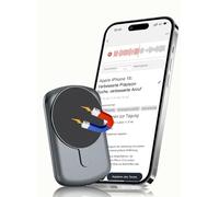 KI Enregistreur vocal magnétique 64 Go avec fonction d'écriture, transcription en temps réel, résumé, Bluetooth 5.0, capacité d'enregistrement 540 heures, enregistrement vocal en une seule touche