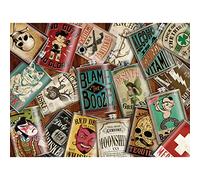 KI Puzzles Puzzle de 2000 pièces pour adultes Milo et Trixie Blame The Booze Premium Blueboard Puzzle dans une boîte Tri-R-Box 42 x 30