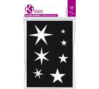 Ki-sign : Pochoir Adhésif Réutilisable, 10x7cm - Etoiles