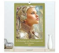 KI-Technologie und Menschenportraits - Sci-Fi-Charakter (hochwertiger Premium Wandkalender 2027 DIN A2 hoch), Kunstdruck in Hochglanz: Portraits werden zu Visionen