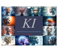 KI - Wie sich die künstliche Intelligenz selbst sieht (Wandkalender 2026 DIN A4 quer), CALVENDO Monatskalender: Einzigartige ästhetische Bilder, ... Dekoration für Ihr Zuhause oder Büro.
