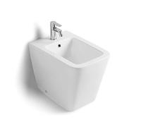 Kiamami Valentina - Bidet au Sol Carré en Céramique Murale | Rock