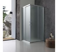 CABINE DE DOUCHE 80X80 CARRÉE GIADA VERRE OPAQUE 6 MM