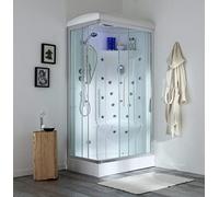 Kiamami Valentina - Cabine de douche d'hydromassage 70x110 cm droite de haute qualité | Iride
