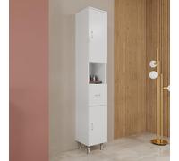 Kiamami Valentina Colonne de Salle de Bain sur Pied Blanc Brillant h 198 cm | Easy