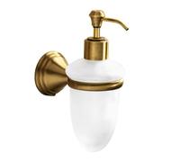 Kiamami Valentina - Distributeur de Savon Liquide avec Distributeur en Verre et Bronze 180 ML Rose