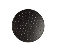 Kiamami Valentina - Douche de tête ronde en acier noir, diamètre 200 mm