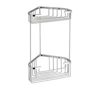 Kiamami Valentina - Étagère d'angle pour douche double en acier inoxydable